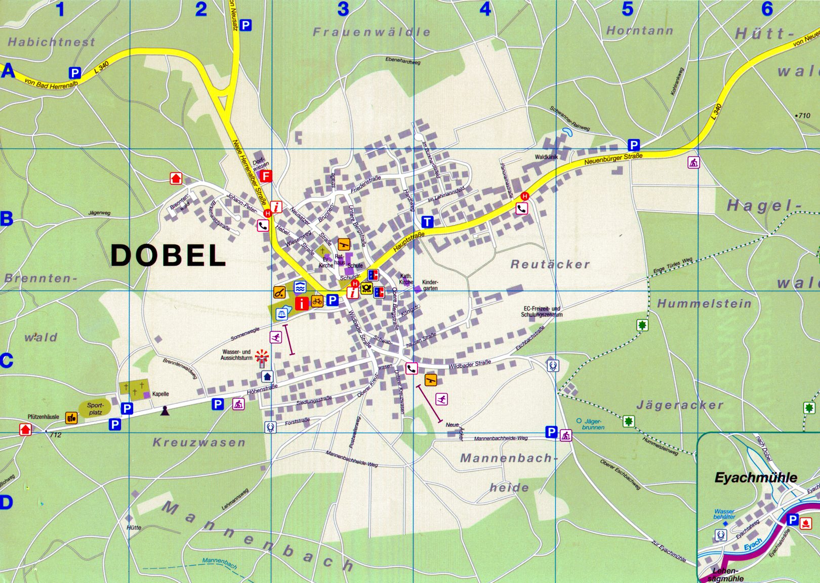 Dobel Map - Dobel Germany • mappery