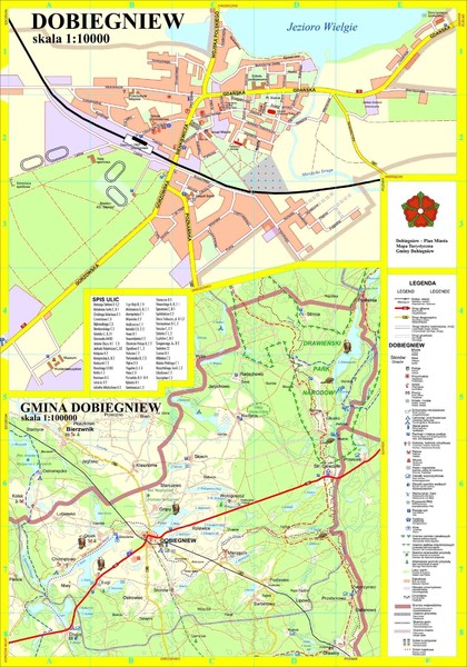 Dobiegniew Map