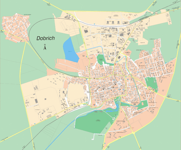 Dobrich, Bulgaria Map
