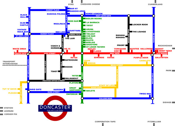 Doncaster Pup Guide Map