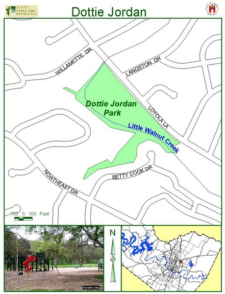Dottie Jordan Park Map