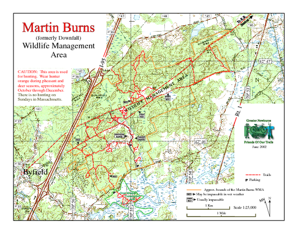 Downfall/Martin Burns WMA Map