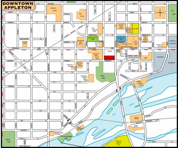 Downtown Appleton Map