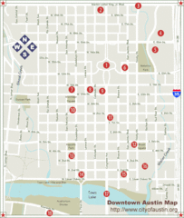 Downtown Austin Map Downtown Austin Map