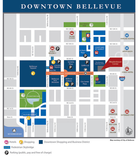 Downtown Bellevue Map