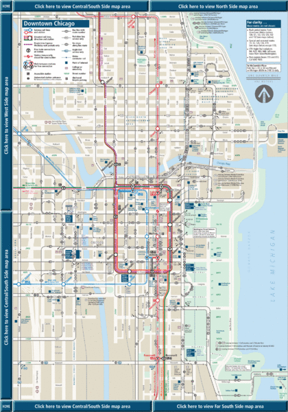 Downtown Chicago Map