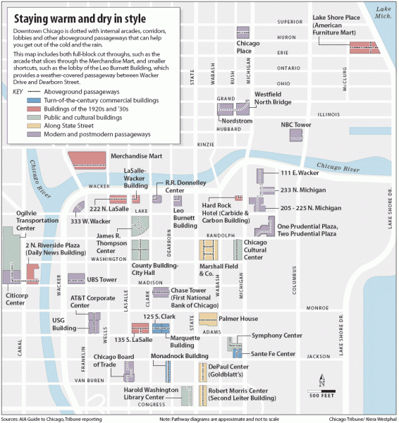 Downtown Chicago tourist map