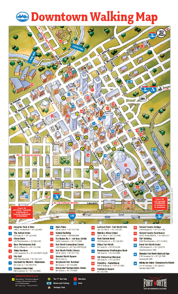Downtown Fort Worth Map