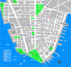 Downtown Manhattan Tourist Map Downtown Manhattan Tourist Map