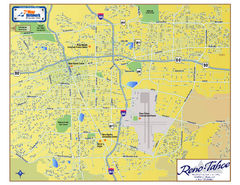 Downtown Reno, Nevada Map