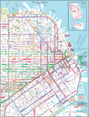 Downtown San Francisco Transit Map