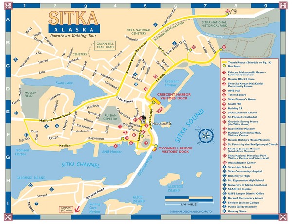 Downtown Sitka Map