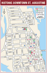 Downtown St. Augustine, Florida Map