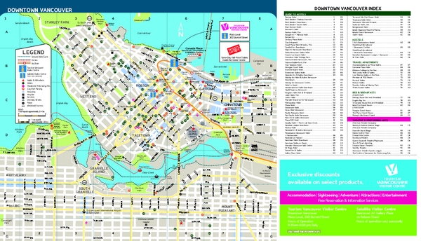 Downtown Vancouver Metro Map