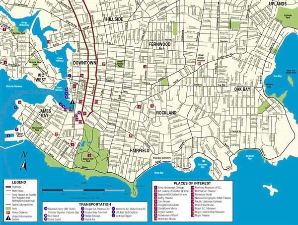 Map Of Victoria Bc Downtown Victoria Map - Victoria Bc • Mappery