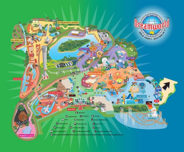 Dreamworld Visitor Map