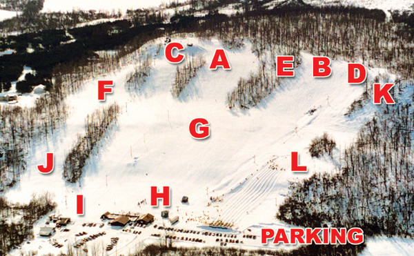 Dry Hill Ski Area Ski Trail Map