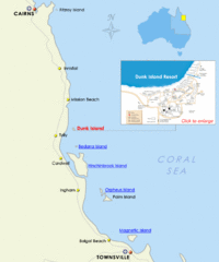 Dunk Island, Australia Beach Map Dunk Island, Australia Beach Map