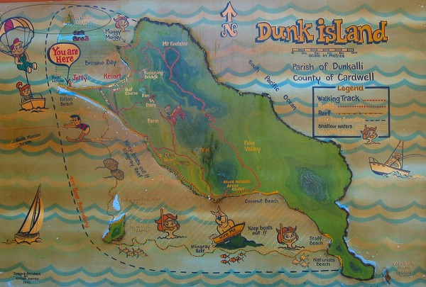 Dunk Island Tourist Map