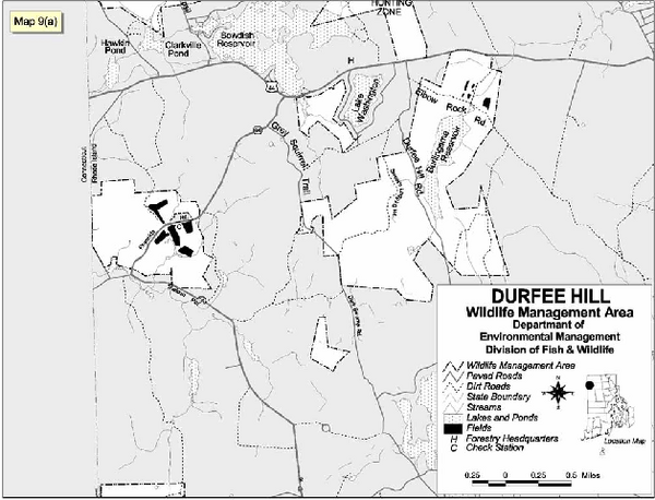 Durfee Hill Wildlife Management Area Map