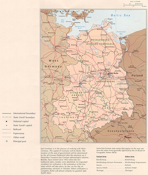 E Germany Map