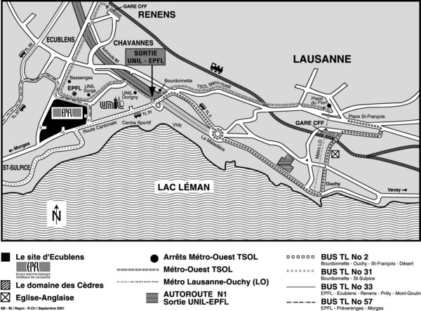 EPFL Lausanne Switzerland Map