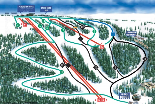 Eagle Rock Ski Trail Map