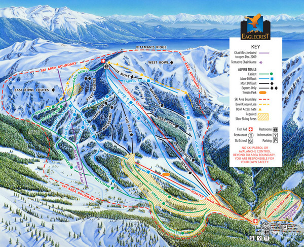 Eaglecrest Ski Area Ski Trail Map