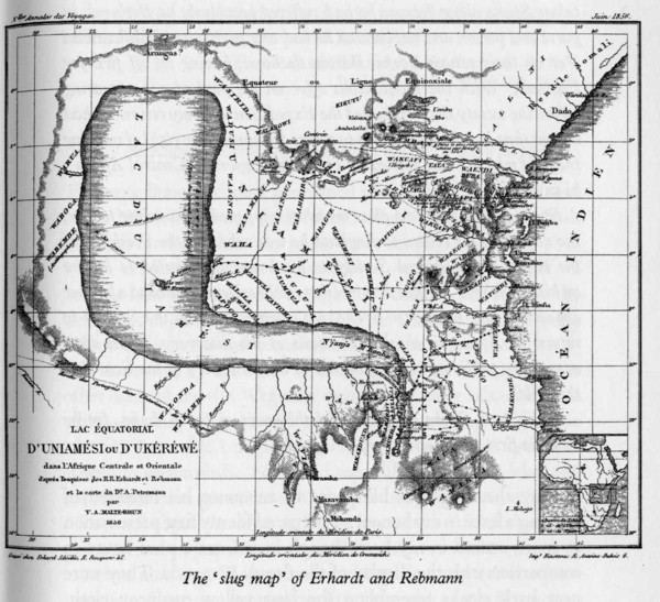 Early East and Central Africa Map - Slug Map