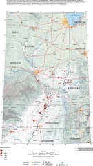 Earthquakes in the Central US Map