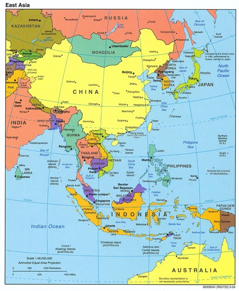 East Asia Map