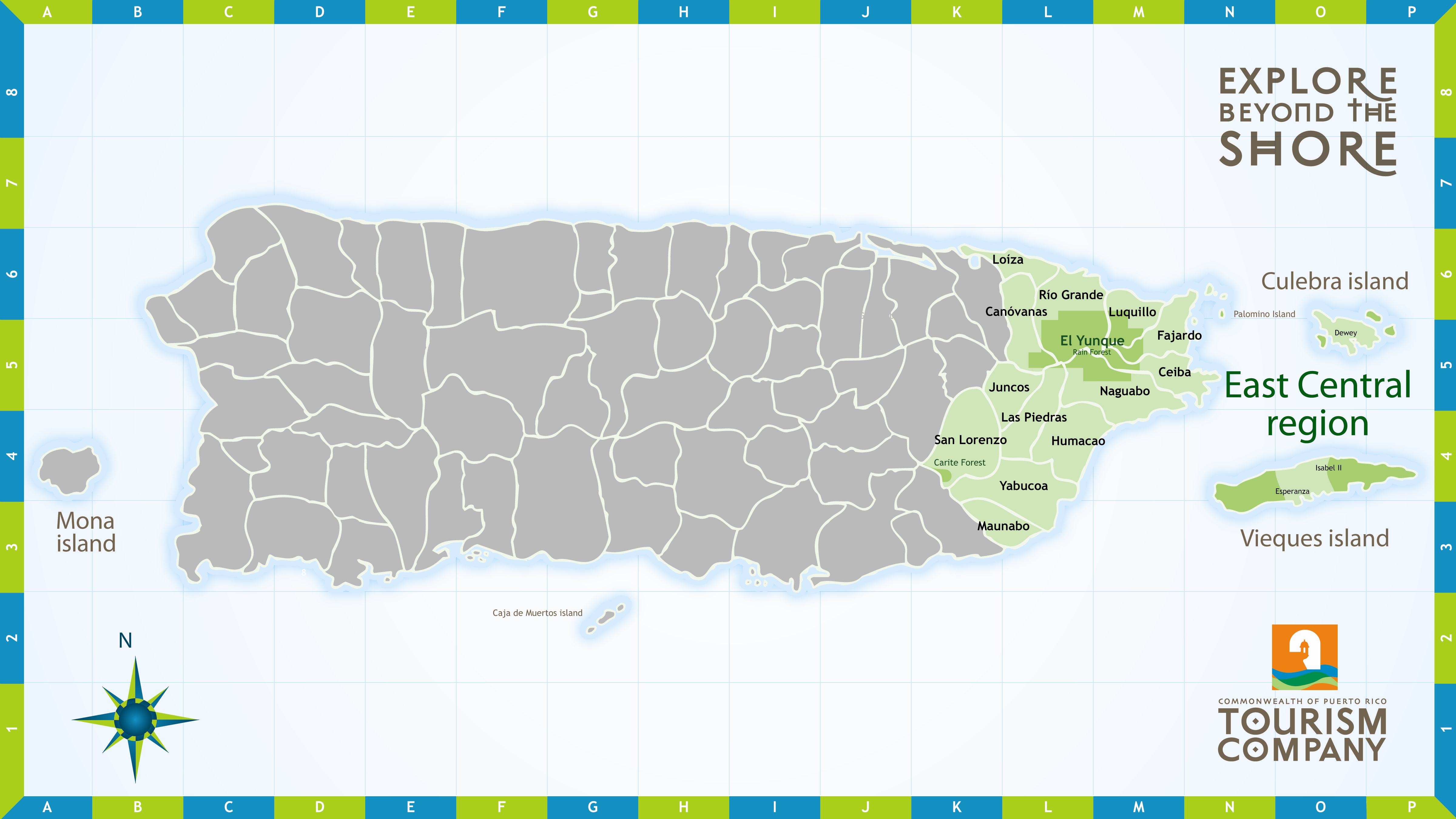 Eastern Puerto Rico Map East Central Puerto Rico Map - Puerto Rico • Mappery