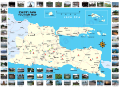 East Java Tourism Map East Java Tourism Map