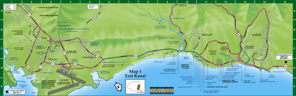 East Kauai Map