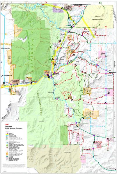 East Mountain Trail and Bikeways Master Plan  Map