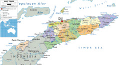 East Timor political Map