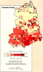 Eastern Germany Population Density Map