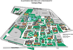 Eastern Michigan University Map