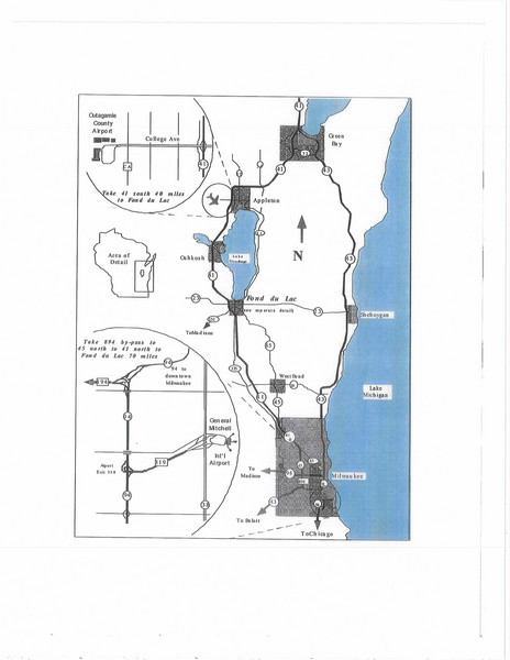 Eastern Wisconsin Map