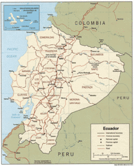 Ecuador Tourist Map