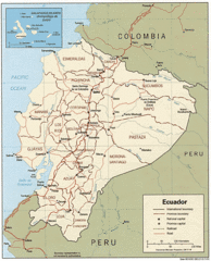 Ecuador Tourist Map Ecuador Tourist Map