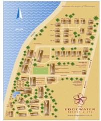Edgewater Resort, Rarotonga, Cook Is Map