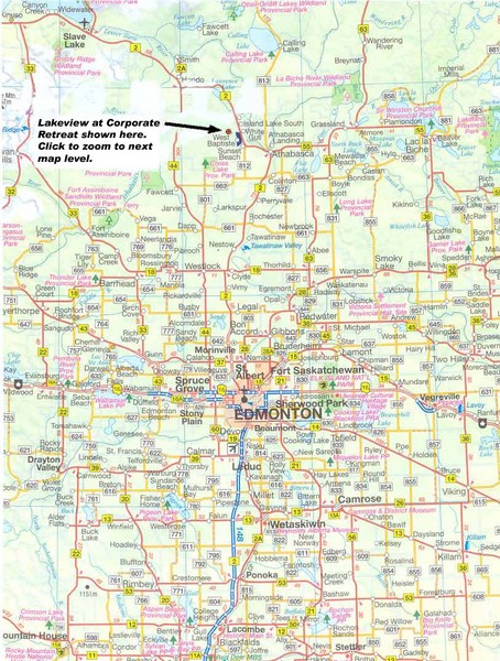 Edmonton, Alberta Tourist Map