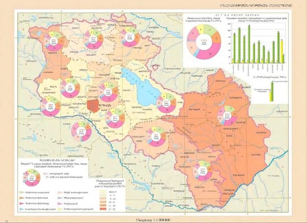 Educational Attainment in Armenia and Nagorny Karabakh Map