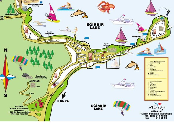 Egirdir Map