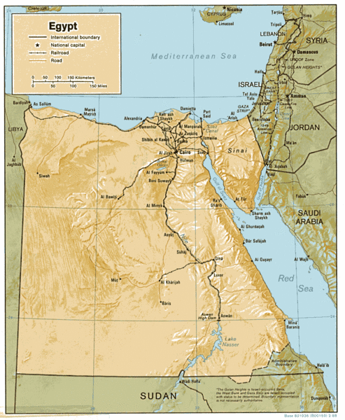 Egypt Country Map
