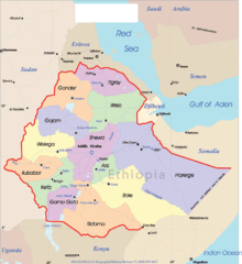 Ehtiopia Political Map