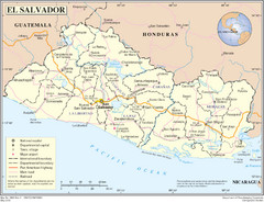 El Salvador Country Map
