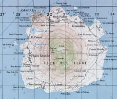 El Tigre Island Map
