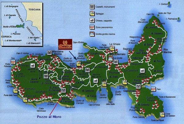 Elba Tourist Map